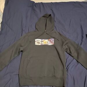 Nike Black Hoodie with Graphic Design